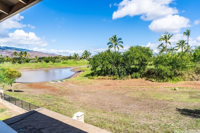 view of water feature featuring a mountain view