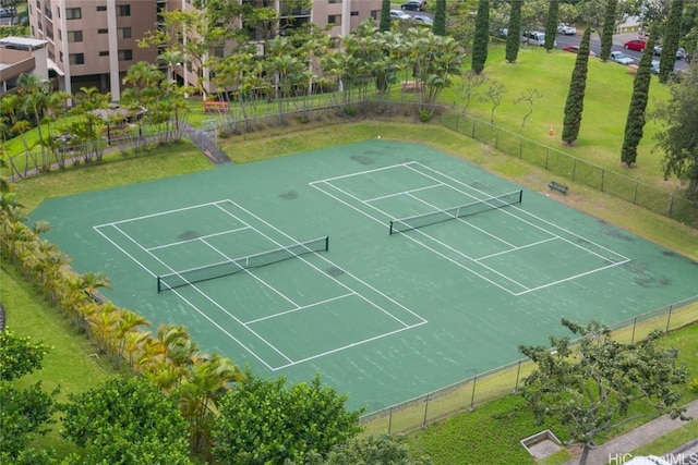 view of tennis court