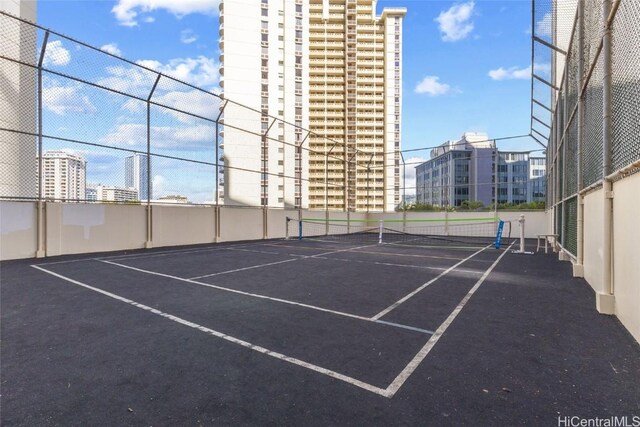 view of tennis court