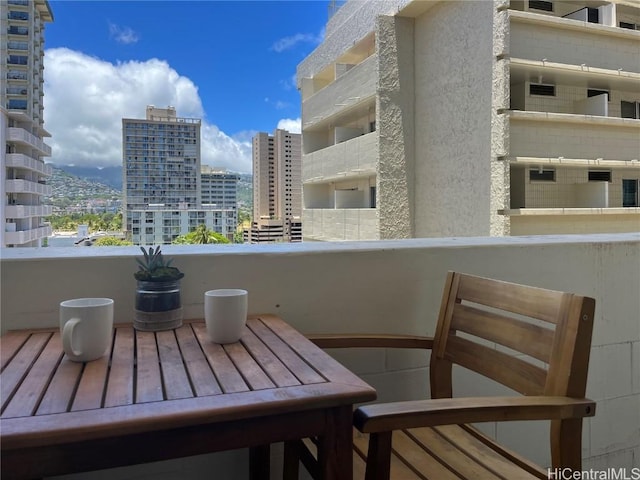 view of balcony