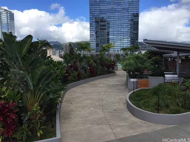 view of property's community featuring area for grilling