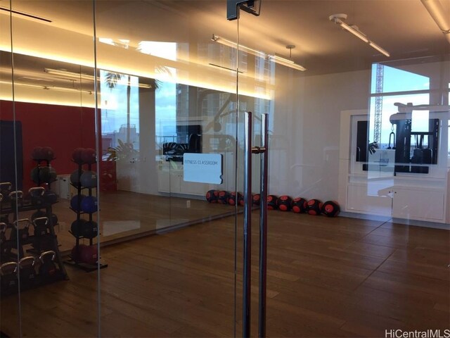 view of exercise room