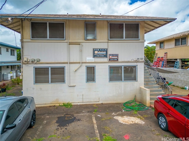 exterior space featuring central AC unit