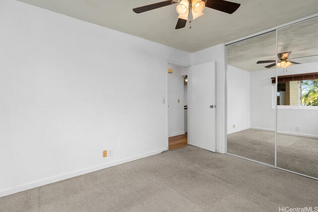 95-528 Awiki St, Mililani, HI 96789 - unfurnished bedroom with a closet, carpet flooring, and baseboards