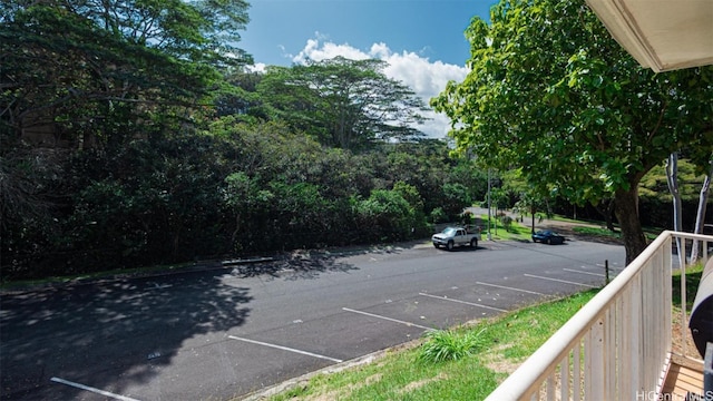 view of uncovered parking lot