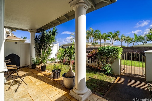 view of patio