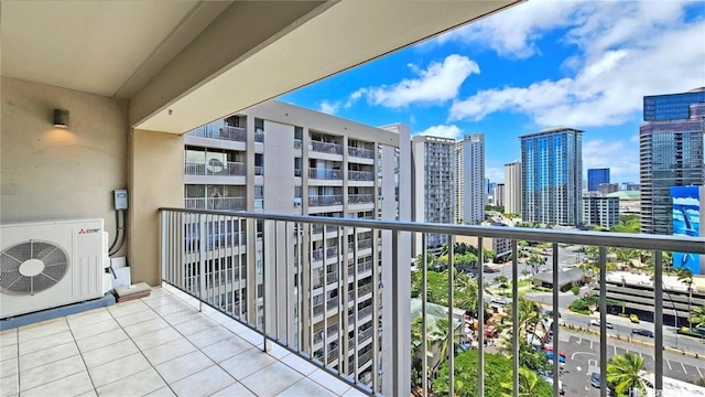 balcony with ac unit