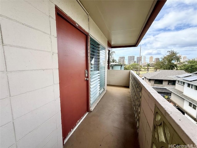 view of balcony