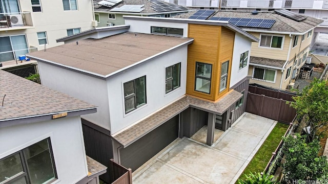 view of property with a garage