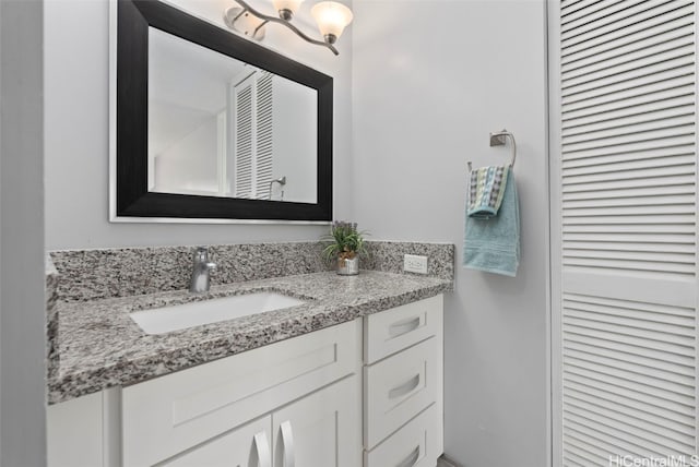 bathroom featuring vanity