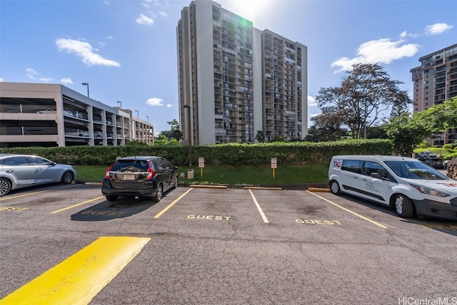 view of vehicle parking