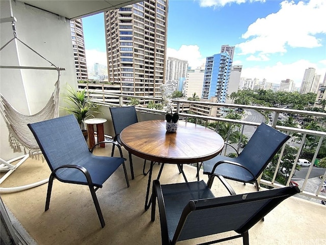 view of balcony