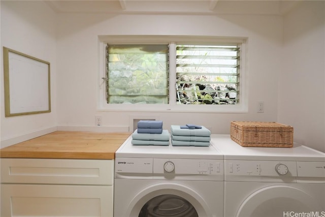 laundry room featuring washing machine and clothes dryer