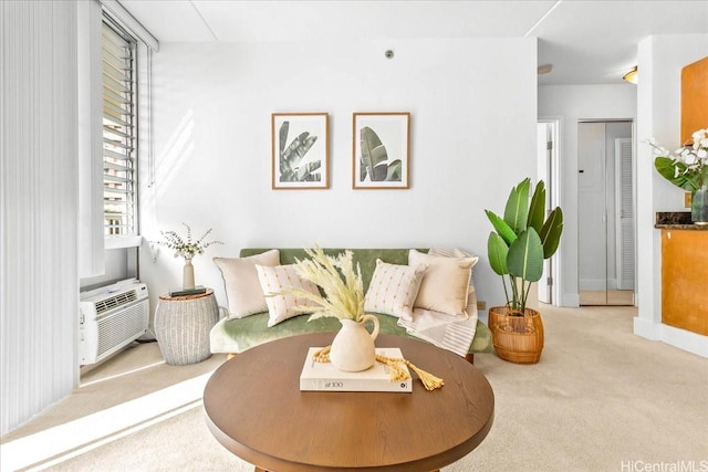 2522 Date St Unit 304, Honolulu, HI 96826 - carpeted living area featuring cooling unit and baseboards