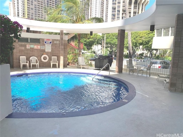 view of pool