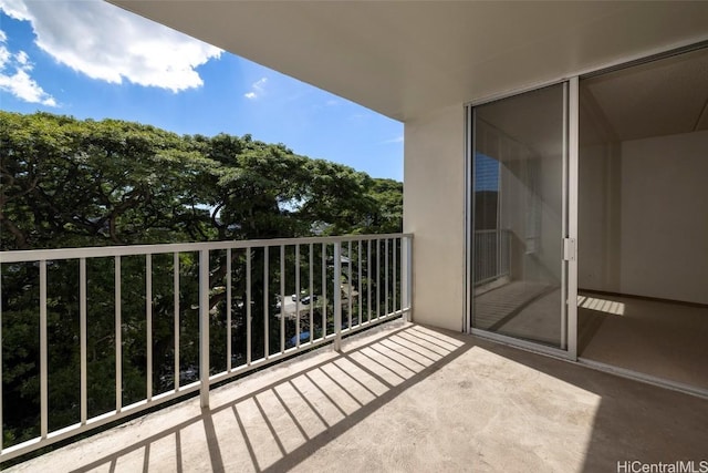 view of balcony