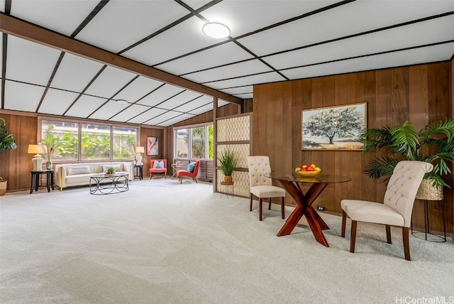 interior space with lofted ceiling