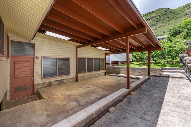 854 Hao St, Honolulu, HI 96821 - view of patio with a mountain view