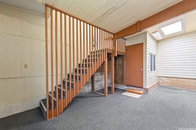 854 Hao St, Honolulu, HI 96821 - stairs featuring carpet flooring