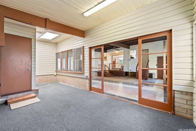 854 Hao St, Honolulu, HI 96821 - interior space with a ceiling fan and entry steps