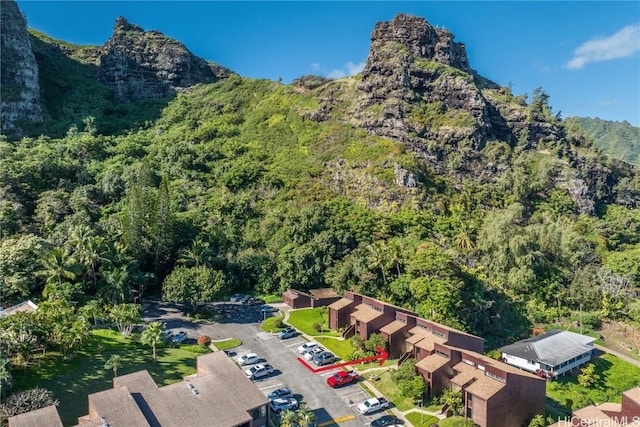 exterior space with a mountain view