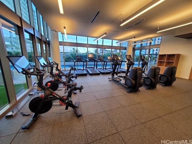 view of workout area