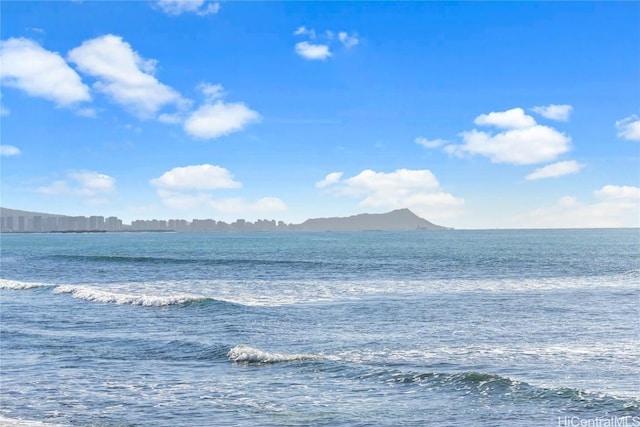 water view featuring a mountain view