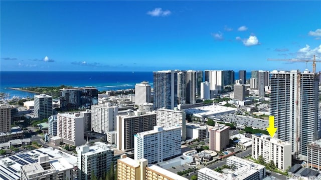 view of city featuring a water view