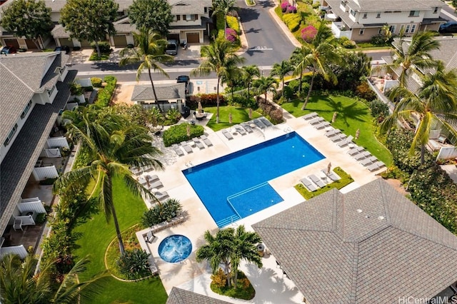 view of pool with a patio area