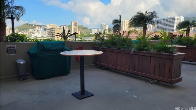 view of patio with grilling area