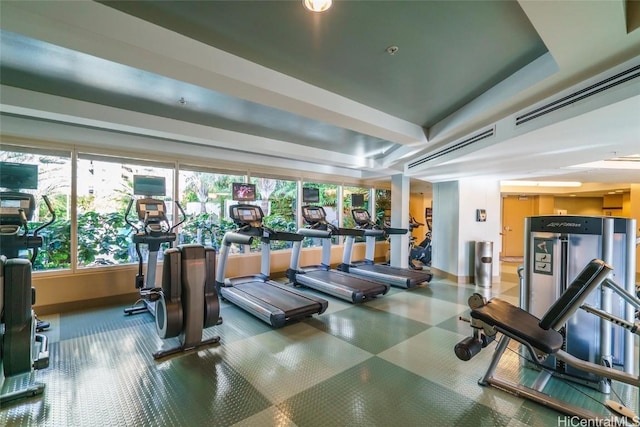 view of exercise room