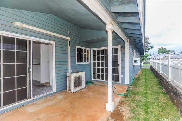 view of patio with ac unit