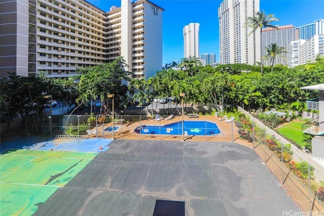 view of pool