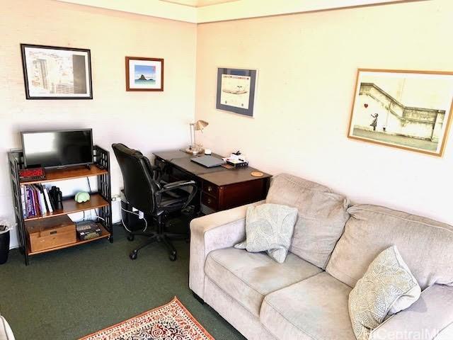 office space featuring carpet flooring