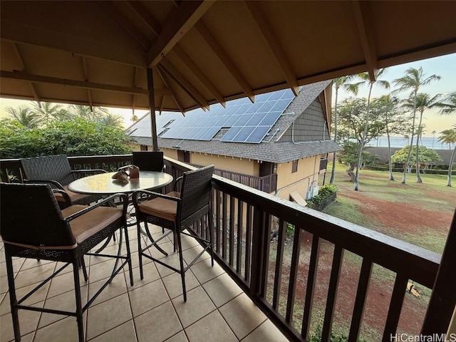 view of balcony