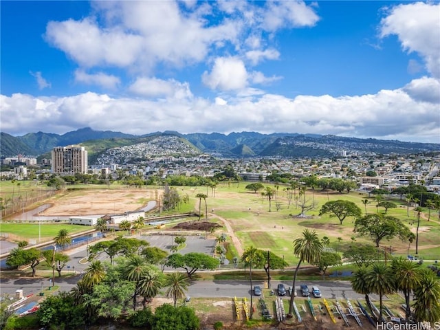 view of property's community featuring a mountain view