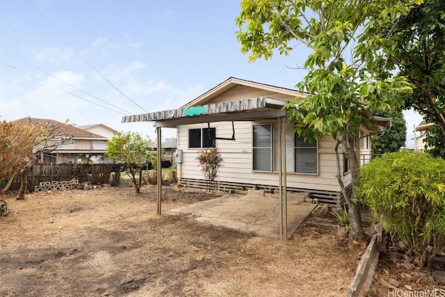 view of rear view of property