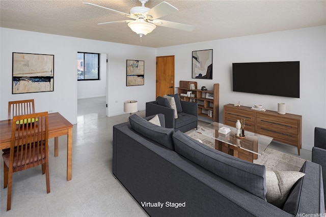 907 Birch St Unit 201, Honolulu, HI 96814 - living area with ceiling fan