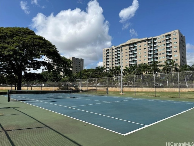 view of sport court