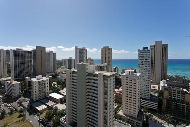 city view with a water view