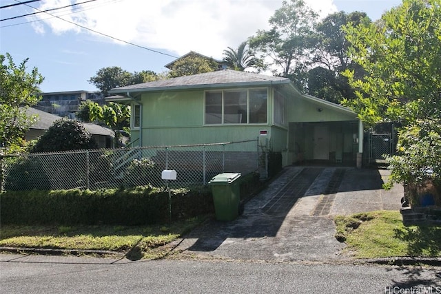 view of front of home