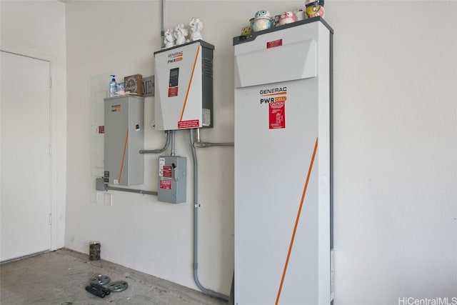 utility room featuring electric panel