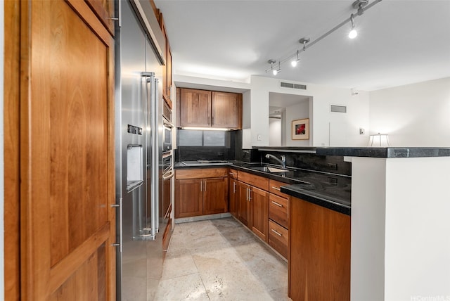 1330 Ala Moana Blvd Unit 3204, Honolulu, HI 96814 - kitchen with brown cabinets and a peninsula