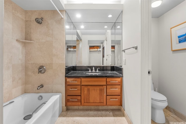 1330 Ala Moana Blvd Unit 3204, Honolulu, HI 96814 - full bathroom with vanity, shower / washtub combination, and recessed lighting