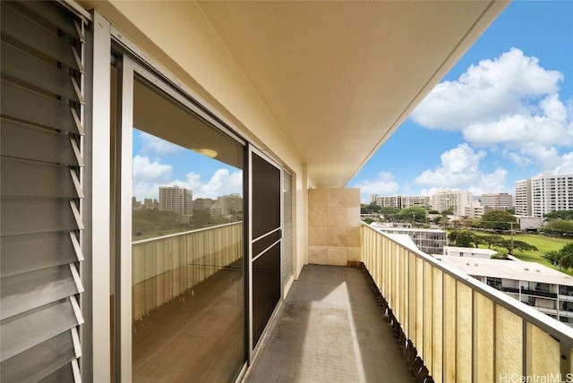 view of balcony