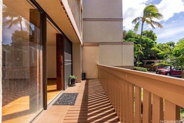 view of balcony