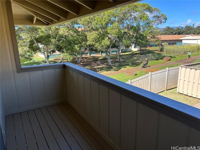 view of balcony