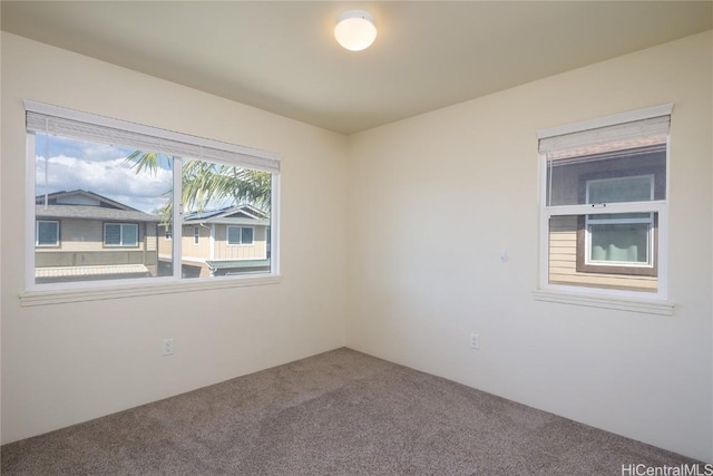 view of carpeted empty room