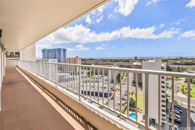 view of balcony