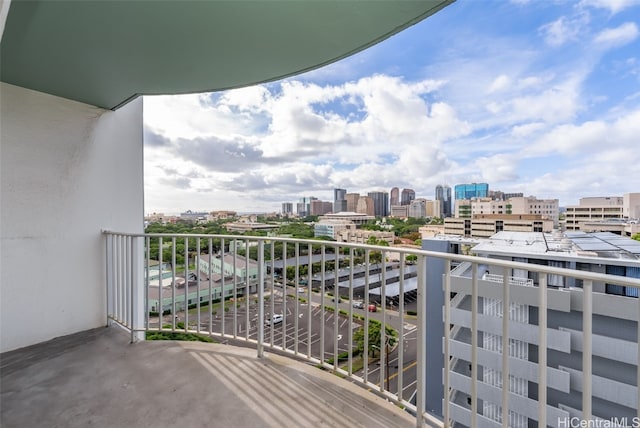 view of balcony